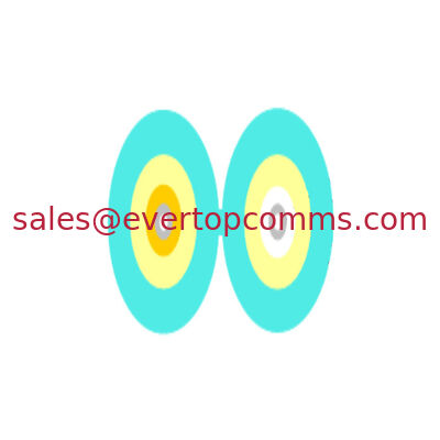 China Duplex Multimode Flat Aqua Jacket OM3 LSZH Optical Fiber Cable supplier