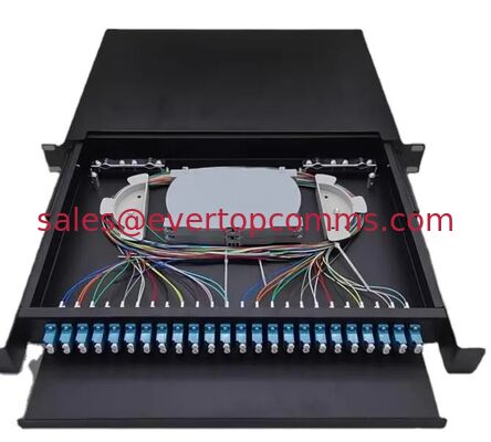 China 1U Fiber Optic Patch Panel SC/APC Optical Drawer  LC DUPLEX  Rackmount Server ODF Fibre for FTTH GSM Network ,empty supplier