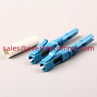China LC/UPC SM Singlemode  Fiber Optic Fast Connector Quick Connector  White Tail Cover supplier