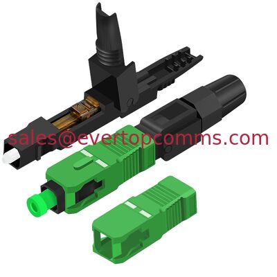 China Fast Connectors SC/APC Optical Fiber Quick Assembly Indoor WiFi Network Fiber Optic Connectors supplier