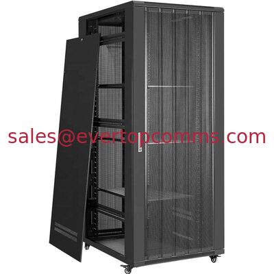 China 19 Inch Network Mesh Door 600*800mm 27U Floor Server Cabinet Equipment supplier