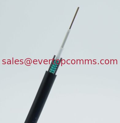 OUTDOOR OPTICAL CABLE GYXTW SM G652D  4 Core Armored 8mm PE,  2*1.0mm Steel Wire Strength Member supplier