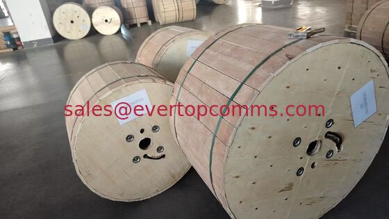 GYFTY53 Evertop 48 Core Outdoor Fiber Optic Cable SM G652D Solid Conductor Steel Tape Armored Direct-buried PE supplier