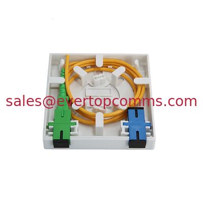 FTTH Fiber Panel 86 Information Indoor Type 2 core  2 port Terminal box distribution box without adapters supplier