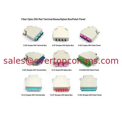 4 Port 8 Port 12 Port Din Rail Metal Splice Box Terminal Box Patch Panel supplier