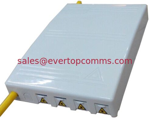4 core Fiber Optic Terminal Box, ABS, white,FTTH supplier