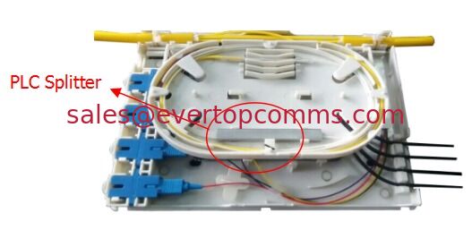 4 core Fiber Optic Terminal Box, ABS, white,FTTH supplier