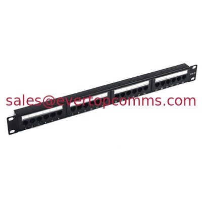 19" 1U 2U 24 Port 48 Port Cat6 UTP with back shelf Back bar Rack Mount Patch Panel Data Panel supplier
