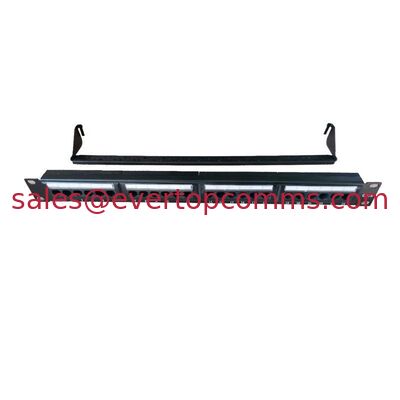19" 1U 2U 24 Port 48 Port Cat6 UTP with back shelf Back bar Rack Mount Patch Panel Data Panel supplier