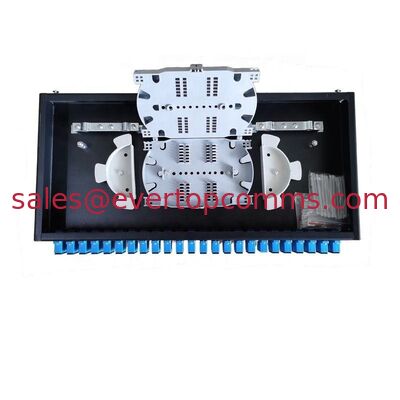 482*200*45mm with SC Duplex Adapters 1U 24 Port 48 Core Rack Type Optical Patch Panel supplier