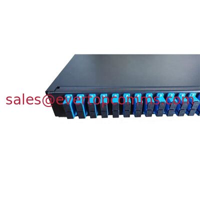 482*200*45mm with SC Duplex Adapters 1U 24 Port 48 Core Rack Type Optical Patch Panel supplier