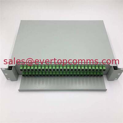 2U 3U 48 96 192 Cores Slide Drawer Type Optic Fiber Patch Panels SC LC FC Adapters Black / Grey supplier