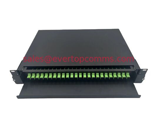 1U Fiber Optic Patch Panel SC/APC Optical Drawer  LC DUPLEX  Rackmount Server ODF Fibre for FTTH GSM Network ,empty supplier