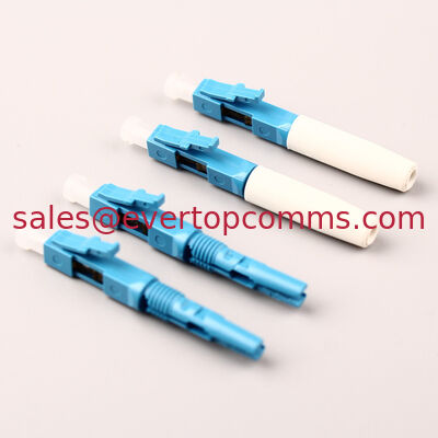 LC/UPC SM Singlemode  Fiber Optic Fast Connector Quick Connector  White Tail Cover supplier