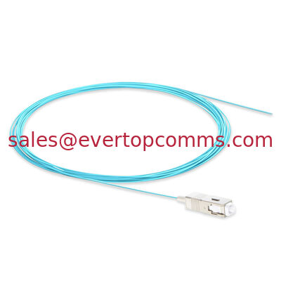 SC/UPC Fiber Optic Pigtail 0.9mm Multimode OM3 Aqua 1M supplier