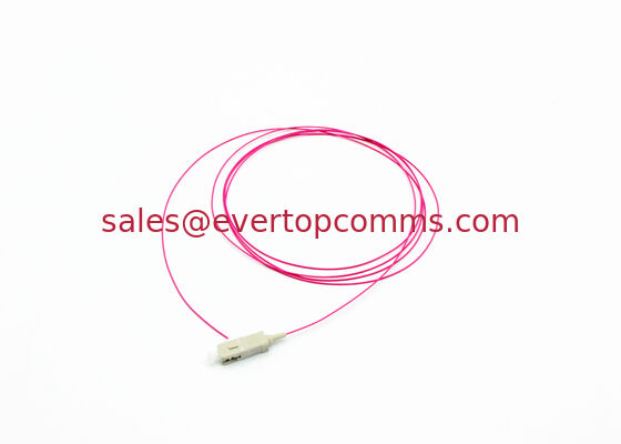 SC/UPC Fiber Optic Pigtail 0.9mm Multimode OM4 Pink 1M supplier