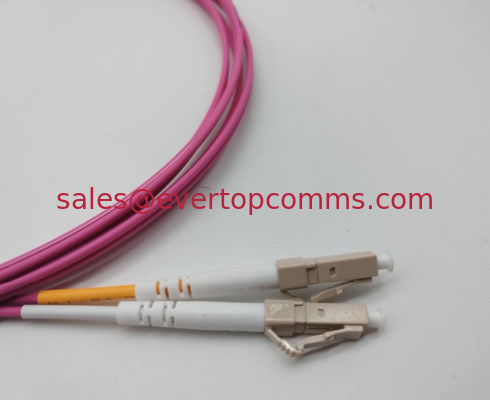 LC-LC Fiber Optic Patch Cord MM 50/125 LC Duplex DOBLE Optical Cable  OM4 pink  3M supplier