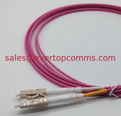 LC-LC Fiber Optic Patch Cord MM 50/125 LC Duplex DOBLE Optical Cable  OM4 pink  3M supplier