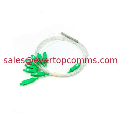 1 * 8 Steel Tube Type G657A SC / APC Connector 1m 0.9mm PLC Fiber Optic Splitters supplier