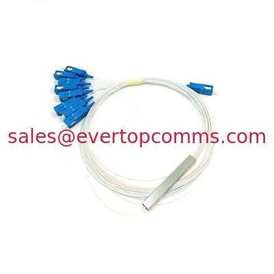 Steel Tube Type G657A SC UPC Connector 1m 0.9mm 1 * 8 Optical Fibre PLC Splitter supplier