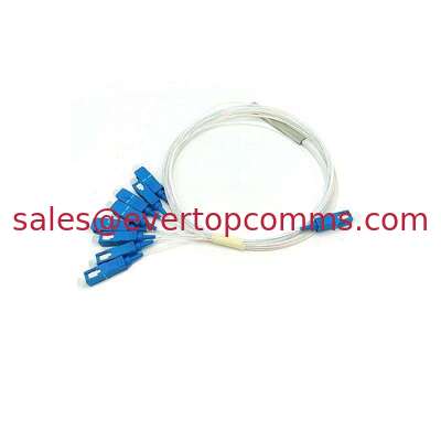 Steel Tube Type G657A SC UPC Connector 1m 0.9mm 1 * 8 Optical Fibre PLC Splitter supplier