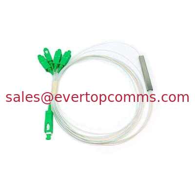 G657A 1 * 4 Steel Tube Type  SC / APC Connector 1m 0.9mm PLC Optical Fiber Splitter supplier
