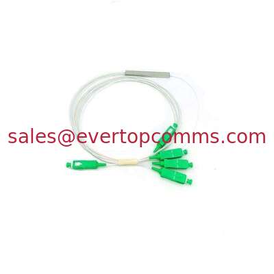G657A 1 * 4 Steel Tube Type  SC / APC Connector 1m 0.9mm PLC Optical Fiber Splitter supplier