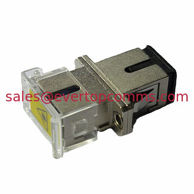 Low Connection Loss Metal Material Simplex SC/PC Shutter Fiber Optic Adapter supplier