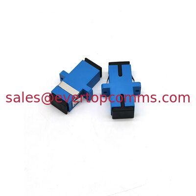 Blue Green ceramic PVC Singlemode Simplex SC/PC SC/APC Fiber Optical Adapter Optical coupler with ear supplier