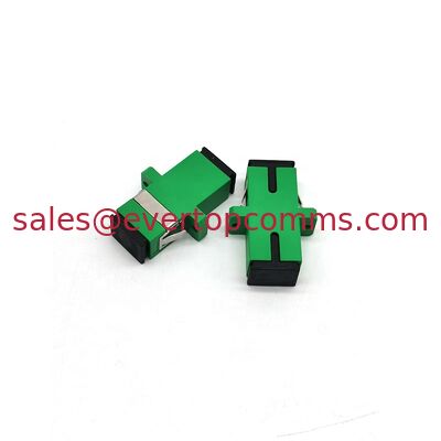 Blue Green ceramic PVC Singlemode Simplex SC/PC SC/APC Fiber Optical Adapter Optical coupler with ear supplier