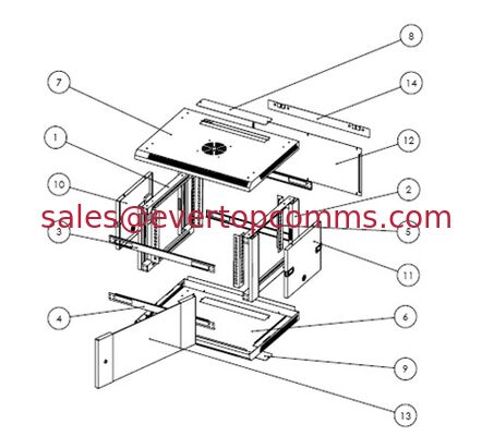 4U 600x450mm Mount Wall  Network Cabinet supplier