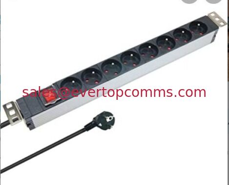 6 Way 8 Way 19 Inches Aluminum PUD for Network Cabinet  Germany France Europe  America supplier
