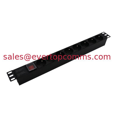6 Way 8 Way 19 Inches Aluminum PUD for Network Cabinet  Germany France Europe  America supplier