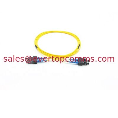 Singlemode  2.0mm Duplex 2m Black Connectors SCPC-SCPC Fiber Optical Patch Cord supplier