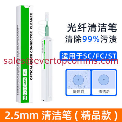 Optic Fiber Cleaner Pen SC/FC/ST 2.5mm LC 1.25mm sc Upc FTTX Use 800 Times Stick Kit Optical Adapter Ferrules supplier