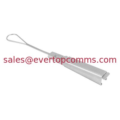 Outdoor Metal Stainless Steel Flat Fiber Optic Drop Cable Tension Clamp FTTH Accessoires supplier