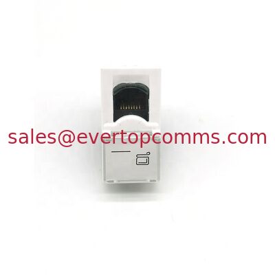 French Type UTP Cat6 Toolless Keystone Jack legrand style RJ45 faceplate single port 45*22.5mm supplier