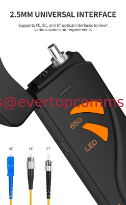 Handheld FTTH Fiber Optic Tester Visual Fault Locator VFL 5 / 15 / 20 / 30MW USB Charging LED Lighting Pen supplier