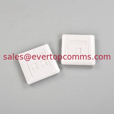 86 Type 86*86mm RJ45 Single and Dual Port Face Plate Wall Plate for Network supplier