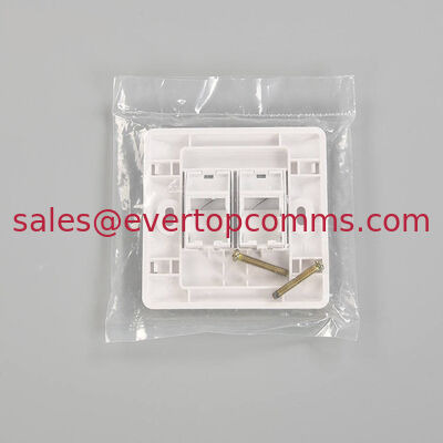 86 Type 86*86mm RJ45 Single and Dual Port Face Plate Wall Plate for Network supplier