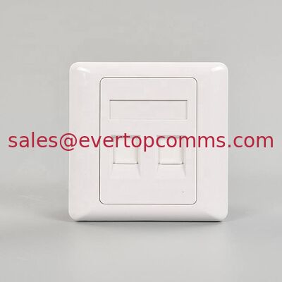 86 Type 86*86mm RJ45 Single and Dual Port Face Plate Wall Plate for Network supplier