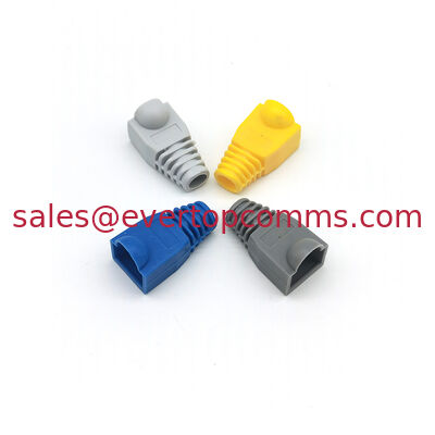 RJ45 Boot 8P8C RJ45 Cat5e Cat6 Cable Boots Modular Plug Cover PVC  Connector Boot supplier