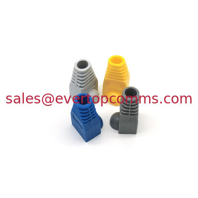RJ45 Boot 8P8C RJ45 Cat5e Cat6 Cable Boots Modular Plug Cover PVC  Connector Boot supplier