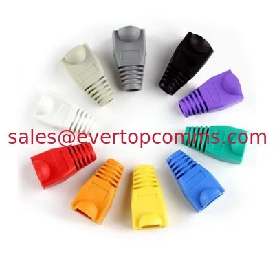 8P8C RJ45 Cat5e Cat6 Cable Boots Modular Plug Cover PVC  Connector Boot supplier