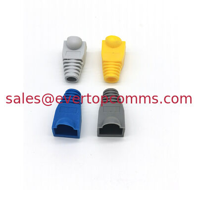 8P8C RJ45 Cat5e Cat6 Cable Boots Modular Plug Cover PVC  Connector Boot supplier